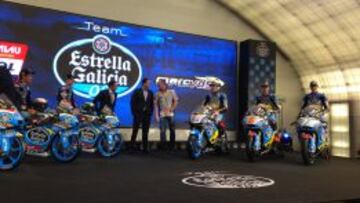 La presentación del equipo Estrella Galicia en Madrid.