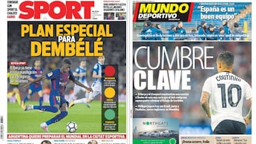 Coutinho y Dembélé vuelven al verano: son portada en Barcelona