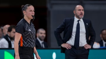 Esperanza Mendoza en el Real Madrid-Breogán.