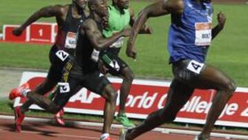 <b>SUPERIOR. </b>Bolt hizo una mala salida, pero luego venció con claridad en los 100 metros de Zagreb.