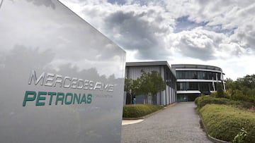 Fábrica de Mercedes en Brackley.