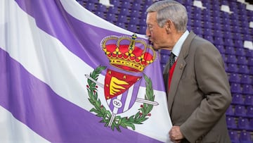 Gonzalo Alonso, expresidente del Real Valladolid, fallecido en 2020, y presidente cuando el club ganó la Copa de la Liga en 1984.