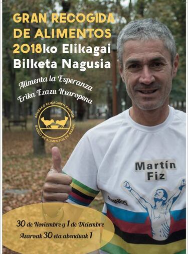 Martin Fiz liderará una gran recogida de alimentos