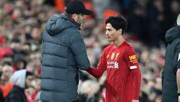 Takumi Minamino's Liverpool debut in pictures. Takumi was substituted on 70 minutes, replaced by Alex Oxlade-Chamberlain