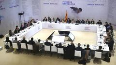 L mesa de trabajo de la candidatura Pirienos Barcelona 2030