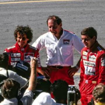 Senna y Prost protagonizaron algunos de los a&ntilde;os m&aacute;s importantes de la F&oacute;rmula 1 con McLaren y Honda. 