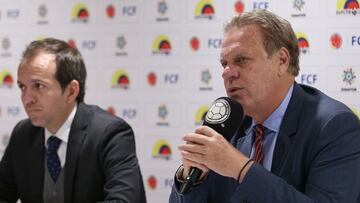 Ram&oacute;n Jesur&uacute;n, presidente de la Federaci&oacute;n colombiana de f&uacute;tbol y Ernesto Lucena, ministro del Deporte, se&ntilde;alaron que Colombia est&aacute; lista para la Copa