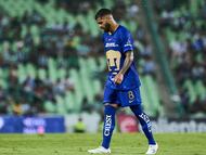 Jose Caicedo of Pumas during the 1st round match between Santos and Pumas UNAM as part of the Liga BBVA MX, Torneo Apertura 2025 at TSM Corona Stadium, on July 12, 2025 in Torreon, Coahuila, Mexico