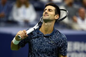 Novak Djokovic ante Juan Martín del Potro.