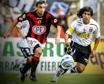 Mariano Celasco en un Rangers-Colo Colo.