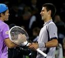 Tommy Haas sorprende a Novak Djokovic en la pista de Miami
