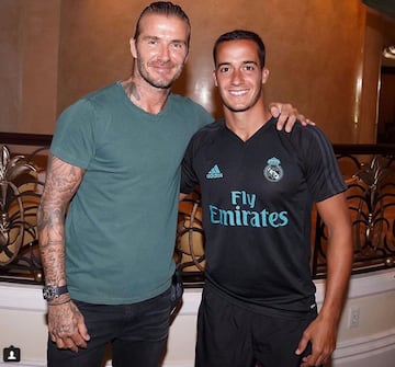 Beckham visits Real Madrid