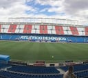 El Vicente Calderón estrenará este sábado el nuevo césped