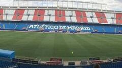 El Vicente Calderón estrenará este sábado el nuevo césped