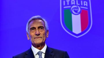 Gabriele Gravina, presidente de la Federaci&oacute;n Italiana de F&uacute;tbol.