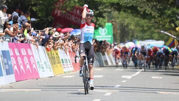 Bob Jungels, ganador de la etapa 4 del Tour Colombia
