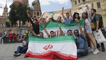 Aficionados iraníes.