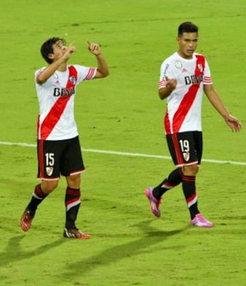 Atlético Nacional y River Plate igualaron 1-1 en la primera final de la Copa Sudamericana. 