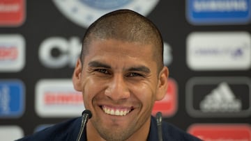 Foto durante La Conferencia de Prensa Carlos Salcido Jugador del Equipo Guadalajara donde habla sobre su retiro de La Seleccion Mexicana, en la foto: Carlos Salcido
29/08/2014/MEXSPORT/Adrian Macias