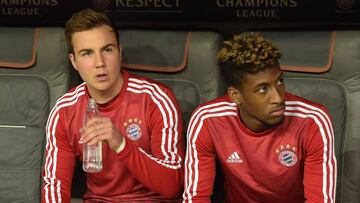 Gotze junto a Coman.