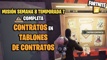 &iquest;C&oacute;mo completar contratos de tablones de contratos en Fortnite? Ubicaciones y mapa