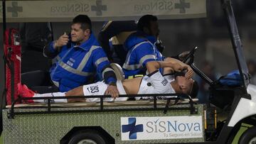 Marco García salió lesionado del duelo ante América
