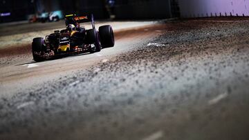 Carlos Sainz durante el GP Singapur 2016.