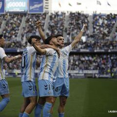Málaga 2-0 Racing de Ferrol: resumen, goles y resultado