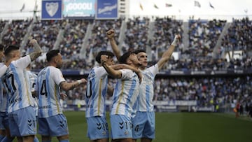 Málaga 2-0 Racing de Ferrol: resumen, goles y resultado