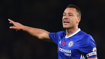 John Terry durante un partido con el Chelsea.