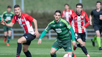 Guruzeta y Susaeta en el amistoso ante el Eibar.