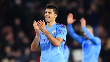 Rodri, tras un partido con el Manchester City