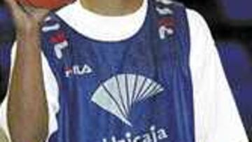 Louis Bullock, ayer en Málaga.