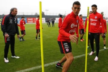 Pinilla, Pulgar, Roco y Fernández ya entrenan con la Roja