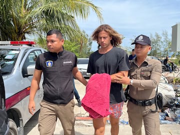 Daniel Sancho Bronchalo, detenido en Tailandia por el asesinato y desmembramiento de Edwin Arrieta. 