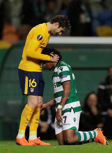 Sime Vrsaljko y Gelson Martins.