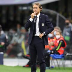 Mancini satisfied with Italy's display against Spain despite record run coming to an end