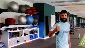 Fekir, en el gimnasio.