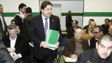 <b>SIN SOBRESALTOS. </b>Sepulcre, ayer, a su llegada a la Junta.