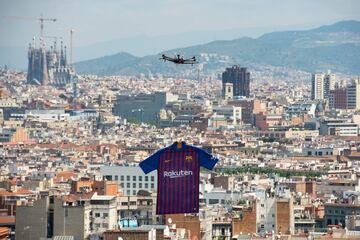 Presentación de la nueva camiseta del Fútbol Club Barcelona.