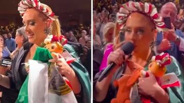 Video: Adele celebra Independencia de México vestida como muñeca Lele