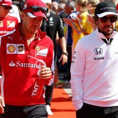 Vettel y Alonso, ¿rivales por el asiento de Rosberg en Mercedes?