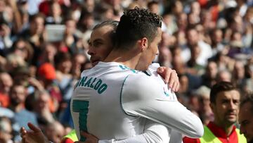 Cristiano y Bale celebran un gol ante el Atl&eacute;tico