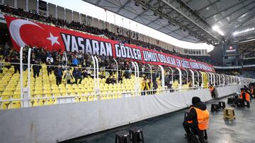 Los hinchas del Fenerbahce.