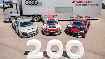 Audi celebra la unidad 200 de su veloz R8 LMS