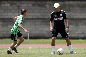 Atlético Nacional se alista para enfrentar a Santa Fe por los cuartos de final de la Liga Águila Femenina. La ida se jugará este 17 de mayo en Itagüí.  