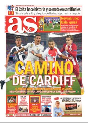 Las portadas de AS de abril