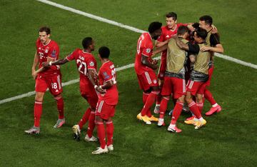 0-1. Kingsley Coman celebró el primer gol.