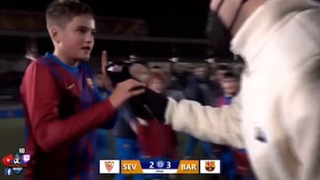 Niño del Barça burla del Chiringuito con esto de Mbappé