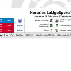 Un partido de LNFS en el programa del domingo de LaLigaSports Tv